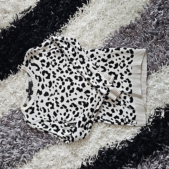 Mango leopard print sweater - Picture 1 of 3